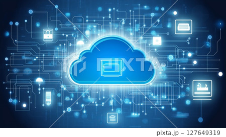 Digital cloud technology with connected network elements for data storage and security 127649319