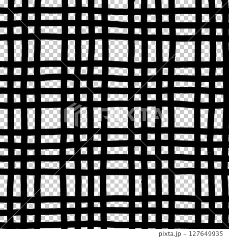 Black Plaid Gingham Hand Drawn Background Pattern Overlay Black Plaid Gingham Hand Drawn Background Pattern Overlay 127649935