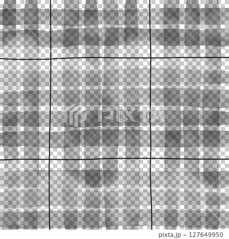 Black Plaid Gingham Hand Drawn Background Pattern Overlay 127649950