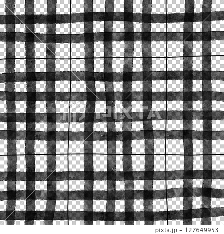Black Plaid Gingham Hand Drawn Background Pattern Overlay Black Plaid Gingham Hand Drawn Background Pattern Overlay 127649953