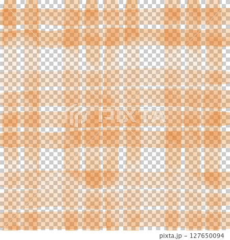 Orange Plaid Gingham Check Hand Drawn Background Pattern Overlay Orange Plaid Gingham Check Hand Drawn Background Pattern Overlay 127650094