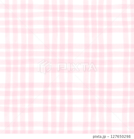 Pink Plaid Gingham Hand Drawn Background Pattern Overlay Pink Plaid Gingham Hand Drawn Background Pattern Overlay 127650298