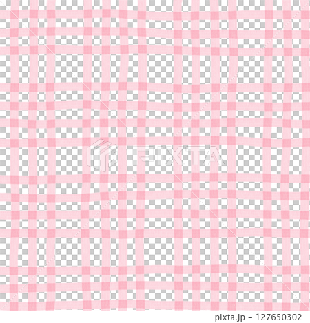 Pink Plaid Gingham Hand Drawn Background Pattern Overlay Pink Plaid Gingham Hand Drawn Background Pattern Overlay 127650302