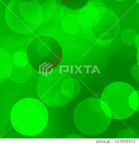 Green bokeh square background for Banner, Poster, ad, celebration, event and various design works 127650572