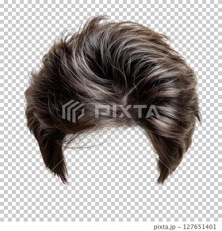 Stylish dark brown wig designed for versatility in various fashion applications Stylish dark brown wig designed for versatility in various fashion applications 127651401