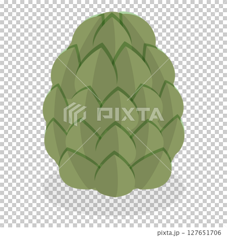 3D Isometric Flat  Set of Dragon Eggs. Item 4 127651706