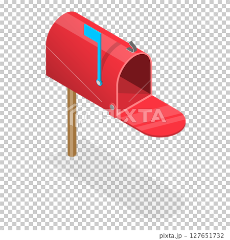 3D Isometric Flat Set of Mailboxes. Item 8 3D Isometric Flat Set of Mailboxes. Item 8 127651732