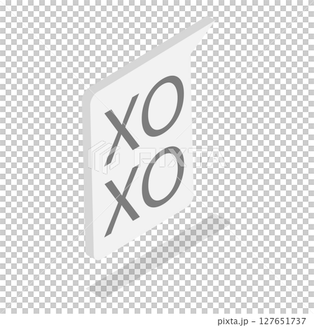 3D Isometric Flat Set of Dialogue Speech Bubbles. Item 2 3D Isometric Flat Set of Dialogue Speech Bubbles. Item 2 127651737