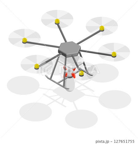 3D Isometric Flat  Illustration of Millitary Collection. Item 8 127651755