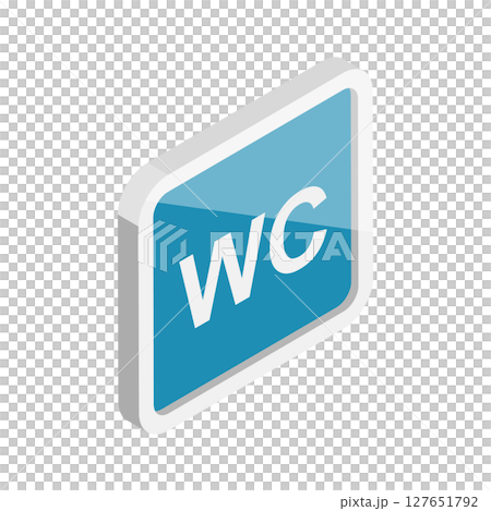 3D Isometric Flat Set of Restroom Signs. Item 7 3D Isometric Flat Set of Restroom Signs. Item 7 127651792