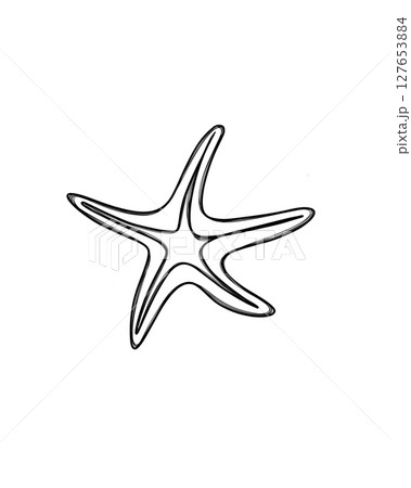 Starfish icon silhouette for starfish logo illustration. Simple design for starfish icon illustration or starfish logo concept. Starfish icon silhouette for starfish logo illustration. Simple design for starfish icon illustration or starfish logo concept. 127653884