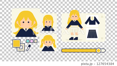 平面插畫展現了 Vtuber 頭像的定制 127654384