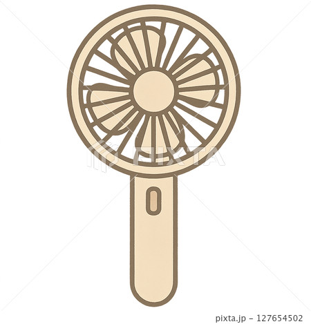 ハンディファンのイラスト ハンディファンのイラスト 127654502