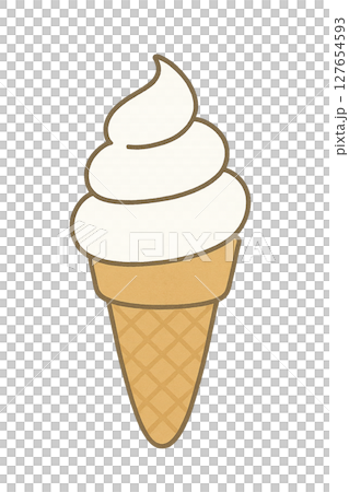 軟奶油的插圖 127654593