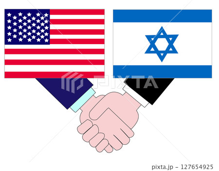 イスラエルとアメリカとの外交の状態を表している。 127654925