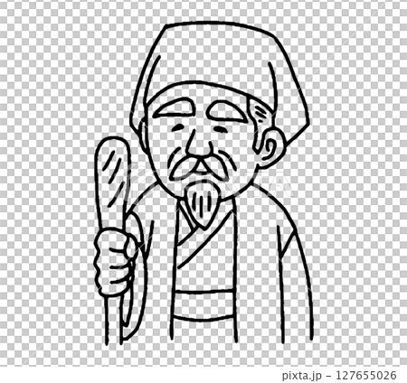 江戶時代活躍的封建領主的手繪插圖 127655026