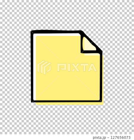 Stationery_Hand-drawn color_Sticky notes Stationery_Hand-drawn color_Sticky notes 127656073