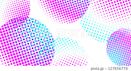 カラフル 網点 デジタル 模様 背景 カラフル 網点 デジタル 模様 背景 127656778
