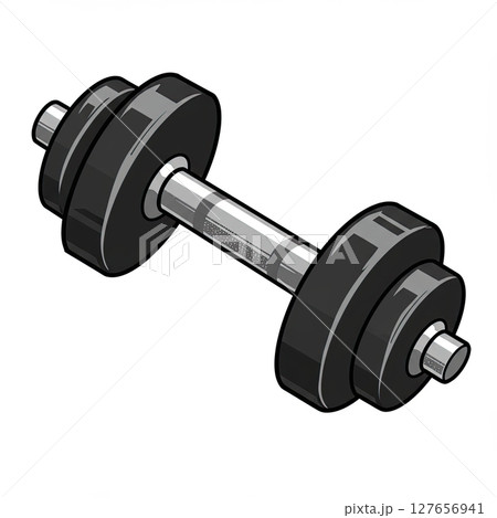 Dumbbell Illustration Fitness and Exercise Equipment 127656941