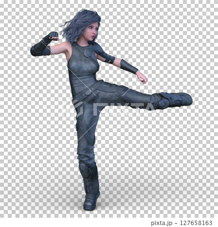 Female fighter Female fighter 127658163