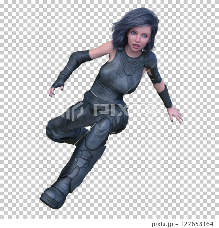 Female fighter 127658164