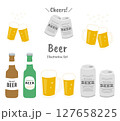 ビールイラストセット 127658225