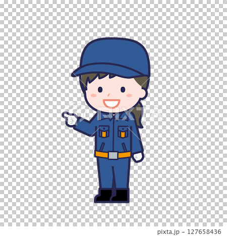 消防団員／ななめ／女性 16 127658436