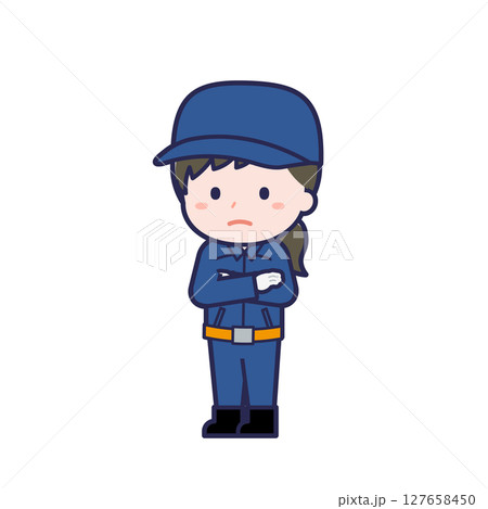 消防団員/ななめ/女性 30 消防団員/ななめ/女性 30 127658450