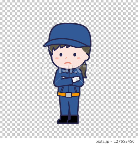 消防団員/ななめ/女性 30 消防団員/ななめ/女性 30 127658450