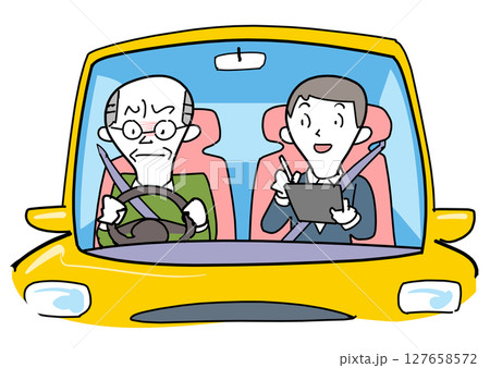 高齢者の運転講習 127658572