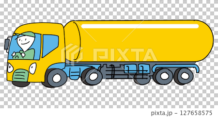 黃色油罐車 黃色油罐車 127658575