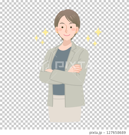 Confident female leader 127658689