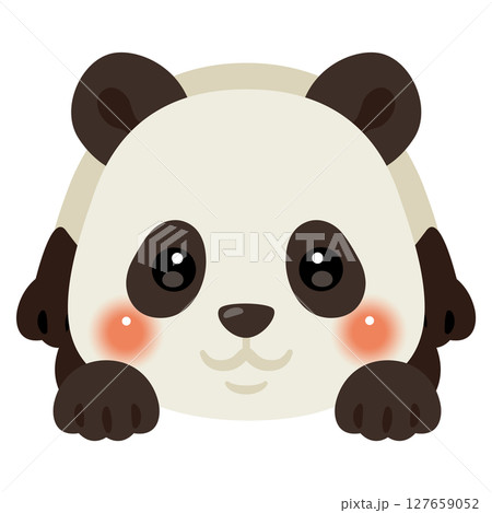 うつ伏せになったパンダのイラスト 白目なし うつ伏せになったパンダのイラスト 白目なし 127659052