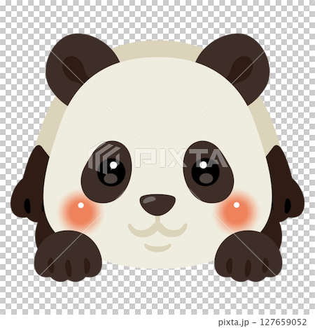 うつ伏せになったパンダのイラスト 白目なし うつ伏せになったパンダのイラスト 白目なし 127659052