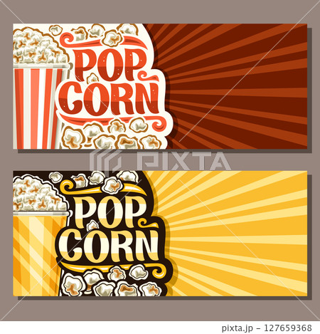Vector horizontal layout for Pop Corn 127659368