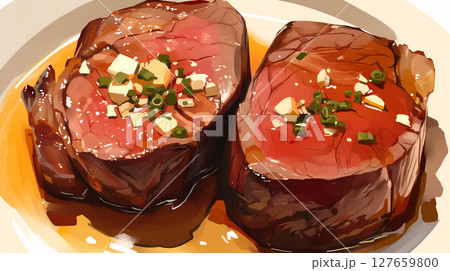 おいしいステーキ肉料理 おいしいステーキ肉料理 127659800