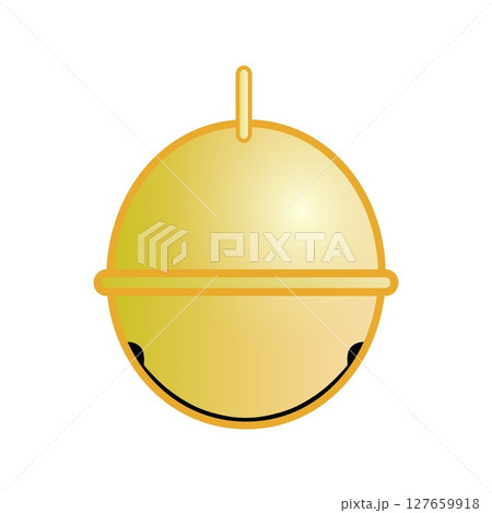 金の鈴のイラスト 127659918