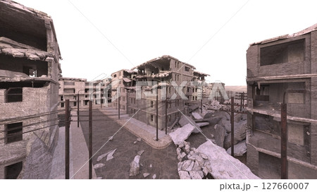 荒廃した街の風景 荒廃した街の風景 127660007