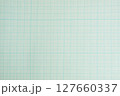 方眼紙のノート　薄い水色のグリッド入りのシンプルな背景素材 127660337