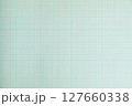 方眼紙のノート　薄い水色のグリッド入りのシンプルな背景素材 127660338