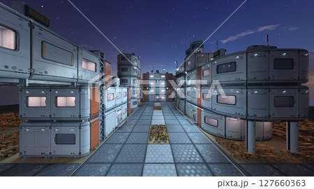 未来都市の風景 127660363