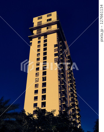 Residential building image with selective focus Residential building image with selective focus 127661134