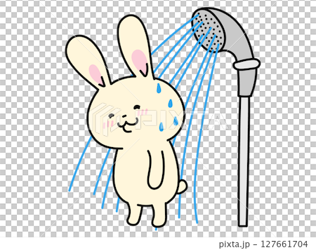 小兔子洗澡 127661704