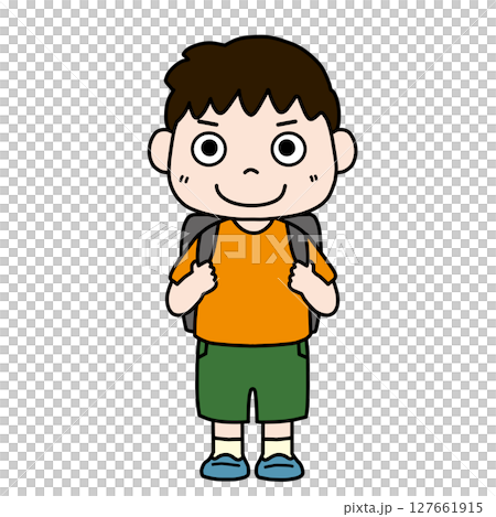 小学生_男の子_普段着 127661915