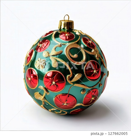 an AI Image Generator, Christmas Ornament with Elegant Decorative 127662005