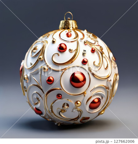 an AI Image Generator, Christmas Ornament with Elegant Decorative 127662006