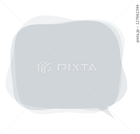 不安、悩み事、心配、悲しい気持ちを表現する吹き出し。モヤモヤした気持ちを表すベクターイラスト。 127662394