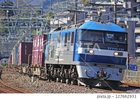 東海道本線　真鶴　JR貨物　EF210-107（吹田） 127662931