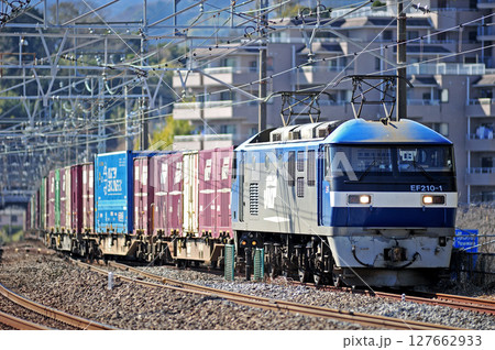 東海道本線　真鶴　JR貨物　EF210-1（岡山） 127662933