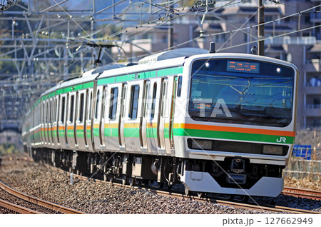 東海道本線　真鶴　JR東日本　E231系1000番台　K-08編成（国府津） 127662949